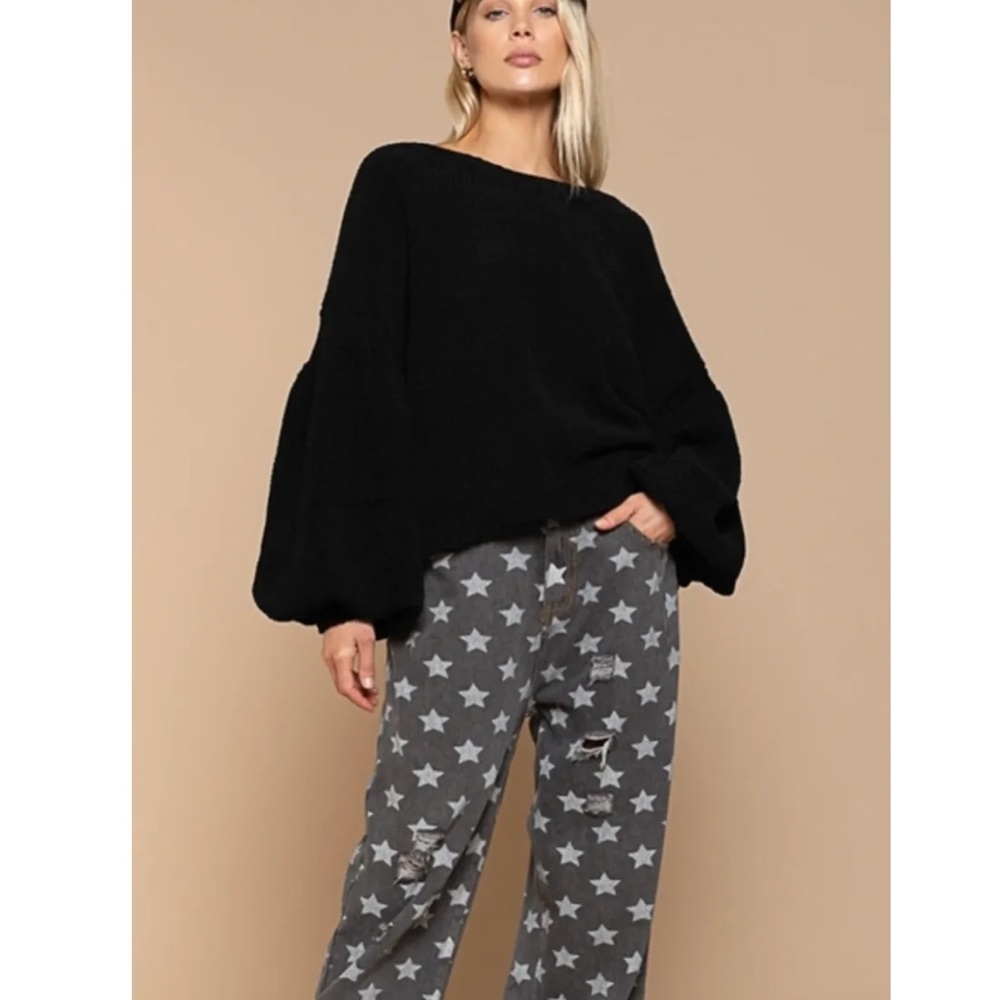 Knitted oversized sweater